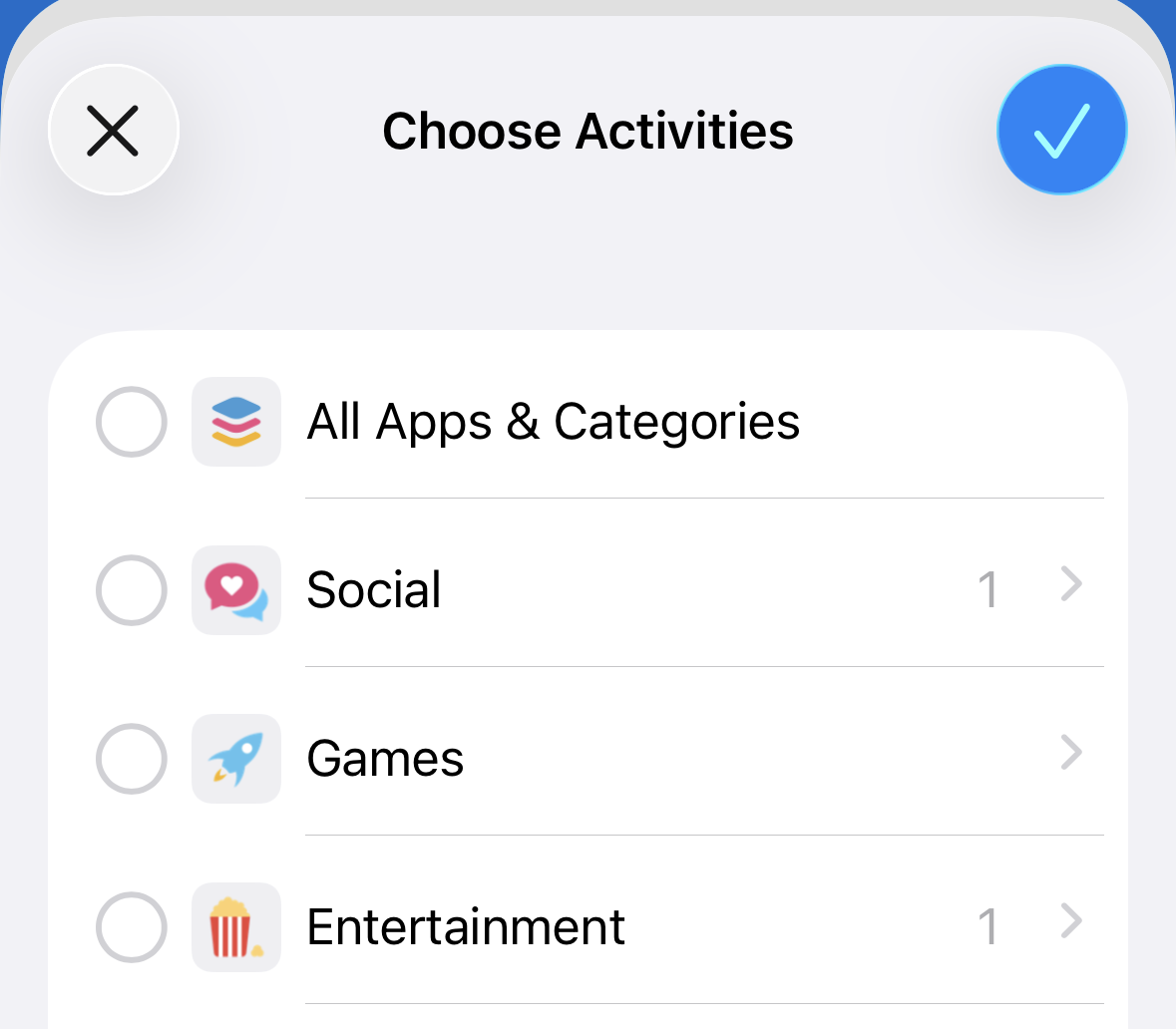 Select apps in Pavl-off